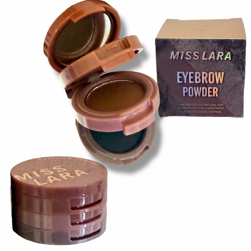 Miss Lara Eyebrow Powder Stackable Compact 3-in-1 Eyeshadow & Gray Hairlines